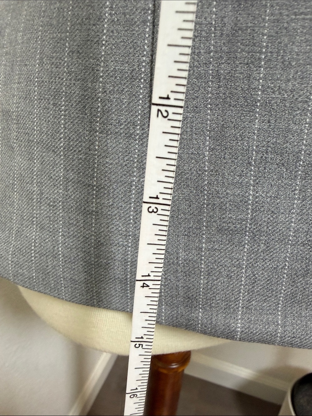NWT Aritzia Babaton Strapless Gray Pinstripe Tube Top - Picture 6 of 8